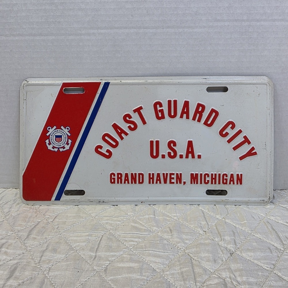 Coast‎ Guard City USA Booster License Plate Grand Haven Michigan